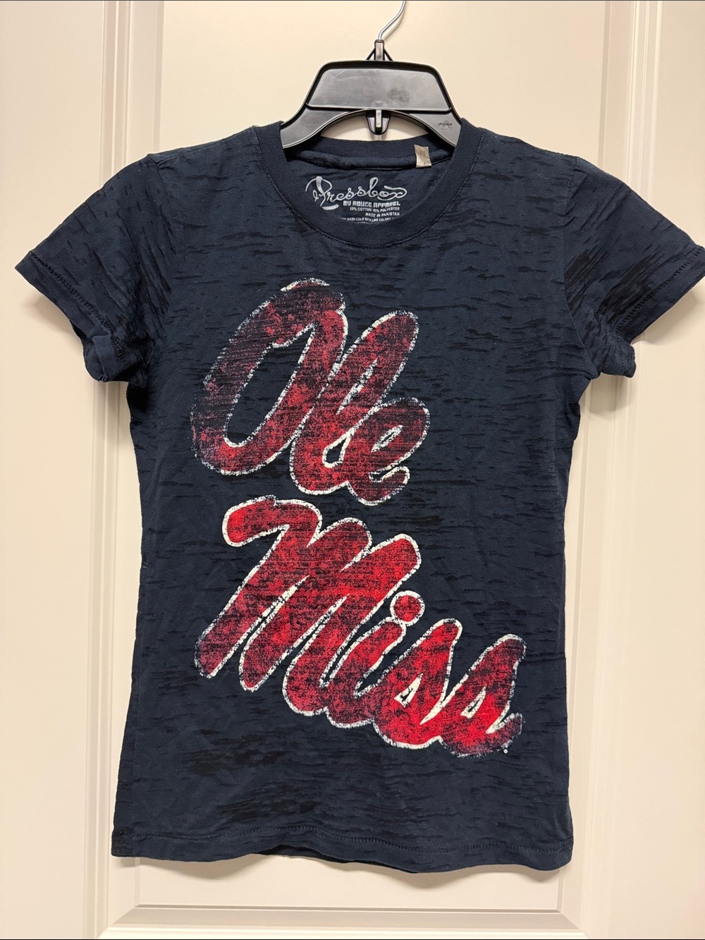 Ole Miss Rebels Teen Burnout Graphic Tee – Size M